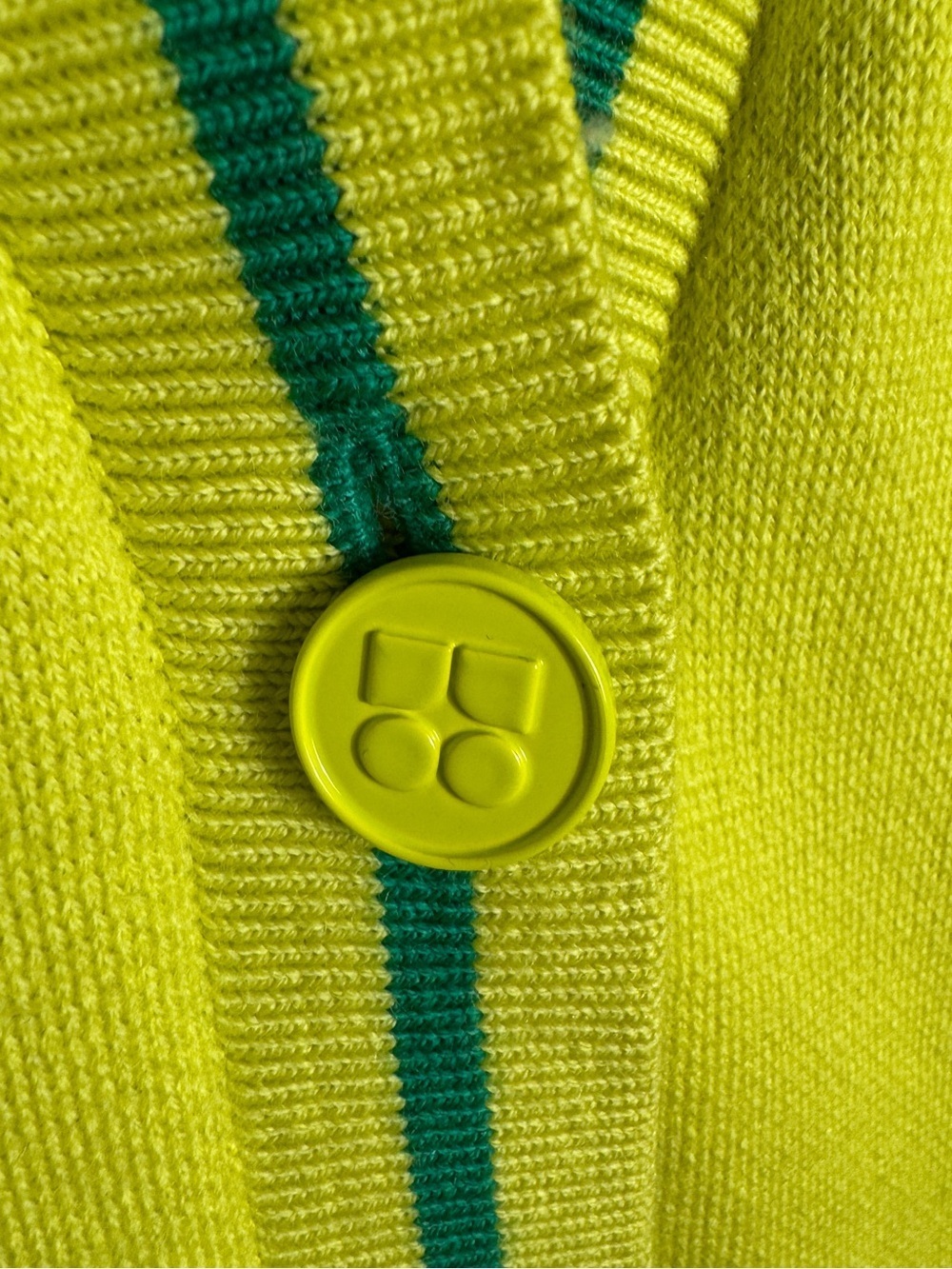 Kate Spade 100% Wool Noel Cardigan, Wasabi, Size XL - Picture 10 of 14